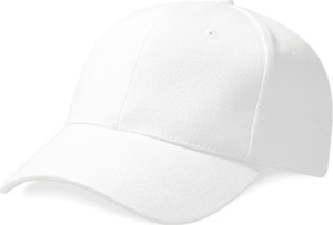 Beechfield - Pro-Style Heavy Brushed Cotton Cap (White)