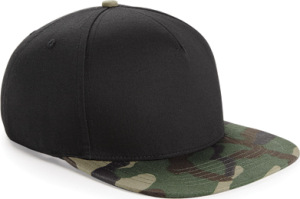 Beechfield - Camo Snapback (Black/Jungle Camo)