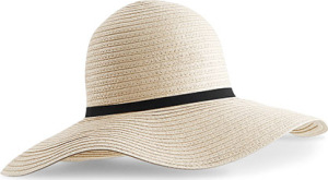 Beechfield - Marbella Wide-Brimmed Sun Hat (Natural)