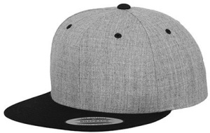 Flexfit - Classic Snapback 2-Tone (Heather Grey/Black)