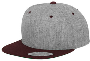 Flexfit - Classic Snapback 2-Tone (Heather Grey/Maroon)