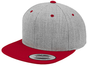 Flexfit - Classic Snapback 2-Tone (Heather Grey/Red)