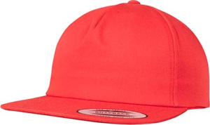 Flexfit - Unstructured 5-Panel Snapback (Red)