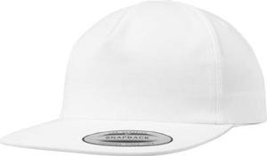 Flexfit - Unstructured 5-Panel Snapback (White)