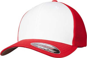 Flexfit - Flexfit Mesh Colored Front Cap (Red/White/Red)