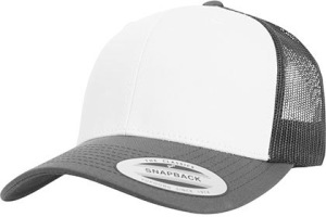 Flexfit - Retro Trucker Colored Front (Dark Grey/White/Dark Grey)