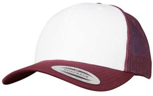 Flexfit - Retro Trucker Colored Front (Maroon/White/Maroon)