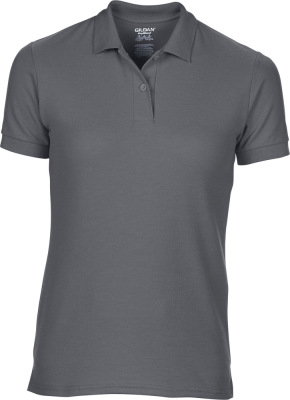 Gildan - Damen Double Piqué Polo (Dark Heather)