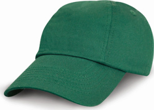 Result - Junior Low Profile Cotton Cap (Bottle Green)