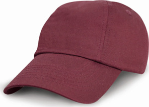 Result - Junior Low Profile Cotton Cap (Burgundy)