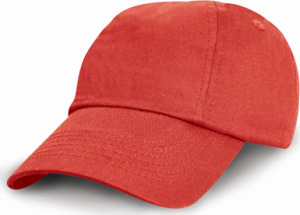 Result - Junior Low Profile Cotton Cap (Red)