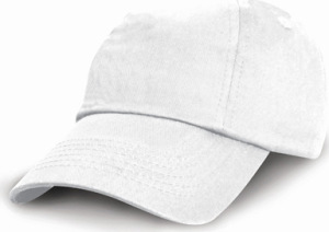 Result - Junior Low Profile Cotton Cap (White)