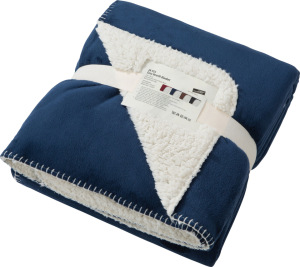 James & Nicholson - Velours Decke (navy/natural)