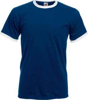 Fruit of the Loom - Ringer Tee (Navy/White)