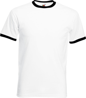 Fruit of the Loom - Ringer Tee (White/Black)