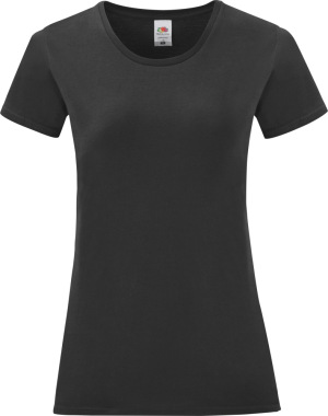 Fruit of the Loom - Damen T-Shirt Iconic (black)