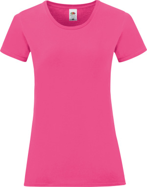 Fruit of the Loom - Damen T-Shirt Iconic (fuchsia)