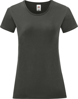 Fruit of the Loom - Damen T-Shirt Iconic (light graphite)