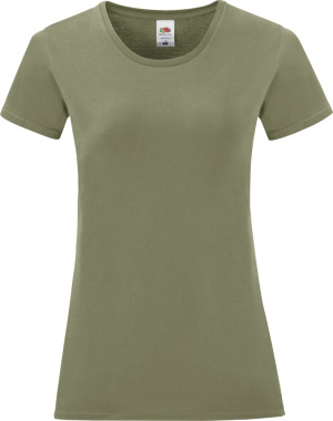 Fruit of the Loom - Ladies' T-Shirt Iconic (classic olive)