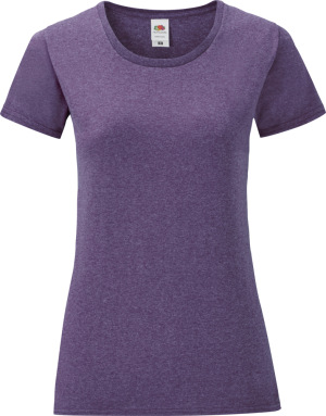 Fruit of the Loom - Damen T-Shirt Iconic (heather purple)
