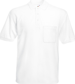 Fruit of the Loom - Pocket Polo 65/35 (White)