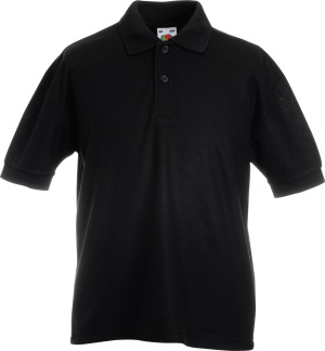 Fruit of the Loom - Kids 65/35 Piqué Polo (Black)