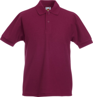 Fruit of the Loom - Kids 65/35 Piqué Polo (Burgundy)