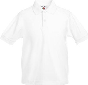 Fruit of the Loom - Kids 65/35 Piqué Polo (White)