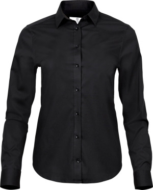 Tee Jays - Luxury Stretch Blouse longsleeve (black)