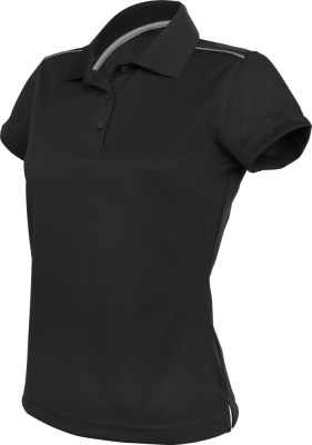 Kariban - Kurzarm Damen Interlock Polo Quick Dry (black)