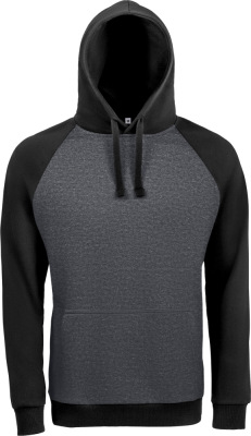 SOL’S - Raglan Hooded Sweat 2 colour style (charcoal melange/black)