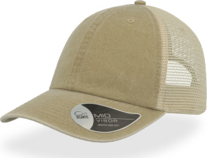Atlantis - 6 Panel Trucker Kappe Case (khaki)