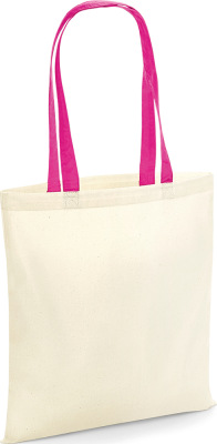 Westford Mill - Baumwolltasche (natural/fuchsia)