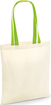 Westford Mill - Bag for Life - Contrast Handles (natural/lime green)