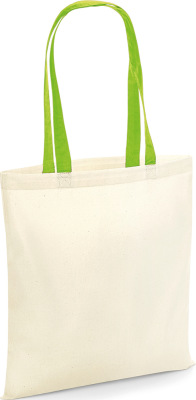 Westford Mill - Baumwolltasche (natural/lime green)