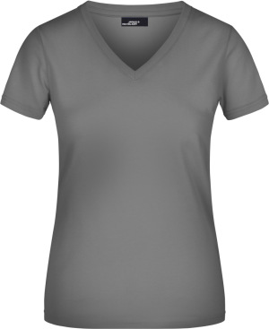 James & Nicholson - Ladies V-T (Mid-Grey)