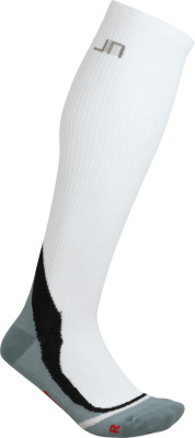 James & Nicholson - Compression Sport Socks (white)