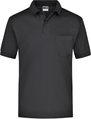 James & Nicholson - Polo-Piqué Pocket (Black)