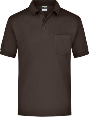 James & Nicholson - Polo-Piqué Pocket (Brown)