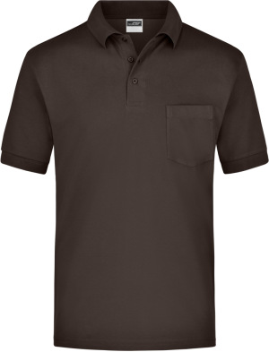 James & Nicholson - Polo-Piqué Pocket (Brown)