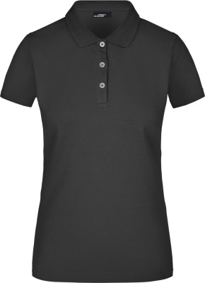 James & Nicholson - Ladies' Elastic Piqué Polo (Black)