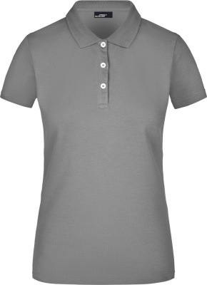 James & Nicholson - Ladies' Elastic Piqué Polo (Mid-Grey)