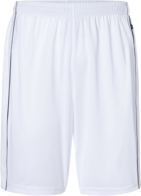 James & Nicholson - Basic Team Shorts (White/Black)