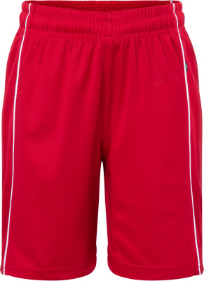 James & Nicholson - Basic Team Shorts Junior (Red/White)