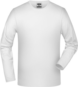 James & Nicholson - Elastic-T Long-Sleeved (White)