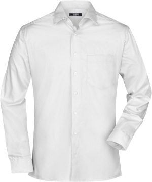 James & Nicholson - Men's Business Shirt Long-Sleeved (White)