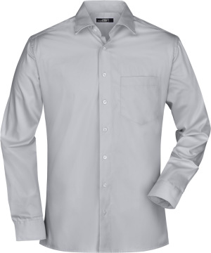 James & Nicholson - Men's Business Shirt Long-Sleeved (Light Grey)