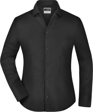 James & Nicholson - Ladies' Business Blouse Long-Sleeved (Black)