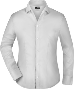 James & Nicholson - Ladies' Business Blouse Long-Sleeved (Light Grey)