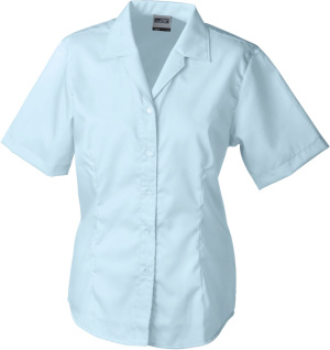 James & Nicholson - Ladies' Business Blouse Short-Sleeved (Light Blue)